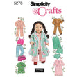 Simplicity Pattern 5276 OS Doll Clothes