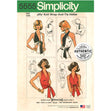 Simplicity Pattern 5555 OS Women’s Vintage  Jiffy Knit Wrap & Tie Top