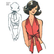 Simplicity Pattern 5555 OS Women’s Vintage  Jiffy Knit Wrap & Tie Top