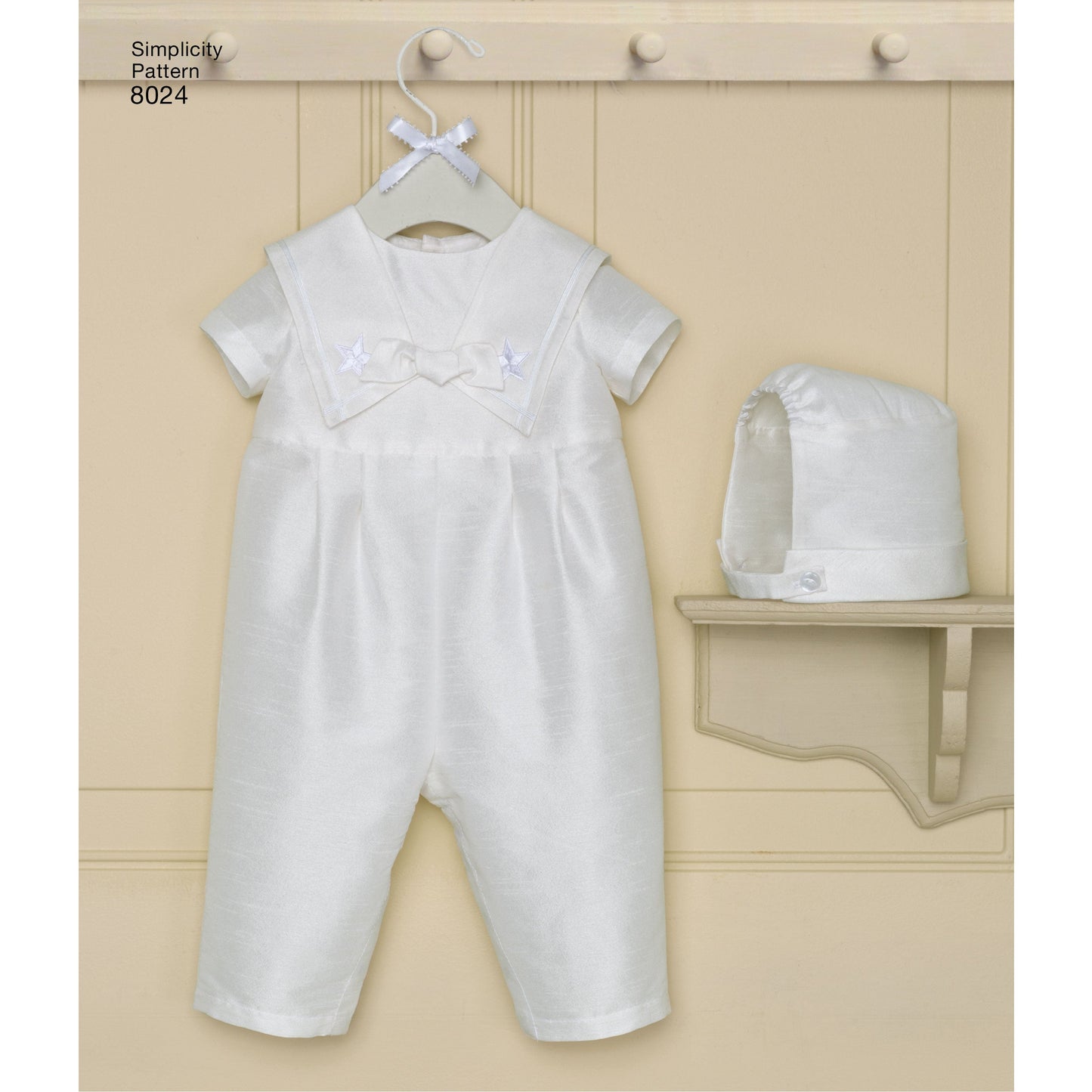 Simplicity Pattern 8024 Babies' Christening Sets with Bonnets