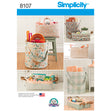 Simplicity Pattern 8107 OS Bucket, Basket & Tote Organizers