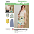 Simplicity Pattern 8133 Women's Learn to Sew Wrap Skirts