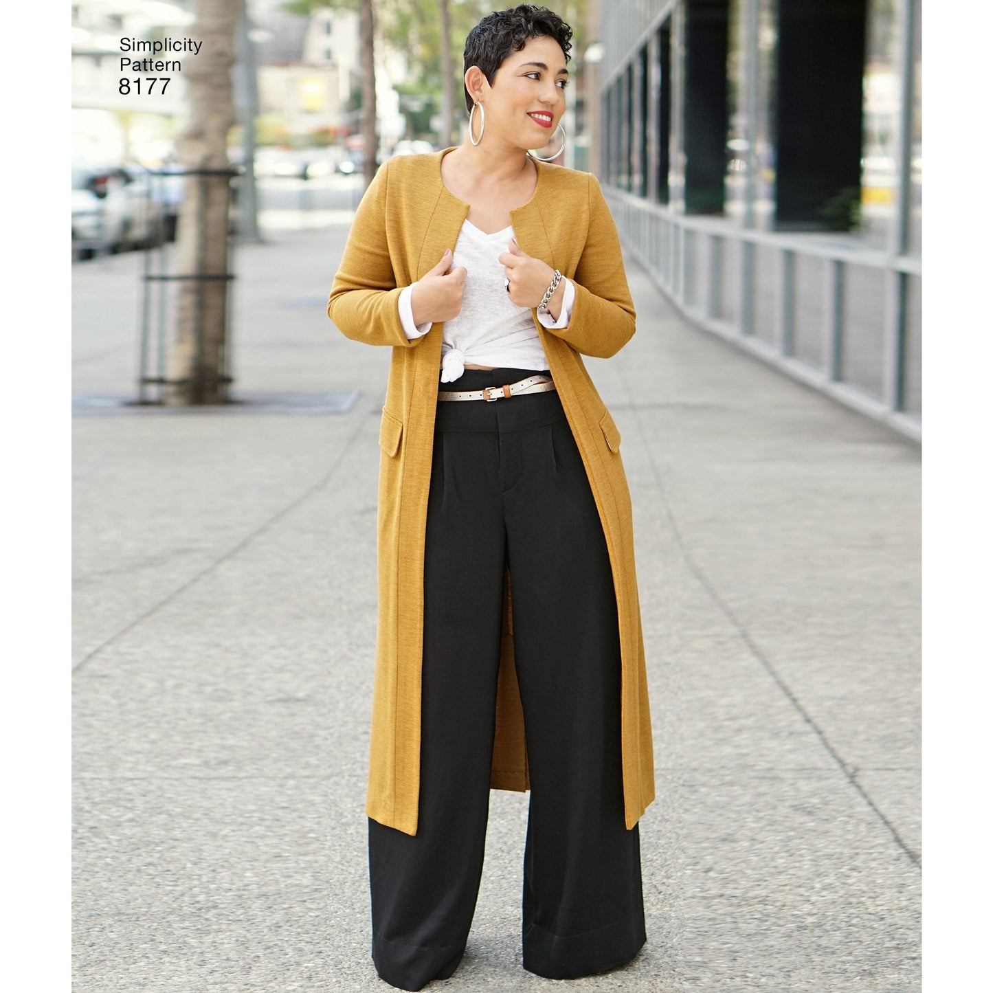 Simplicity Pattern 8177 Mimi G Style Trouser, Coat or Vest, and Knit Top for Women's and Plus Sizes
