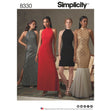 Simplicity Pattern 8330 Women's Dress with Skirt and Back Variations