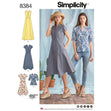 Simplicity Pattern 8384 Women’s Dress with Length Variations and Top