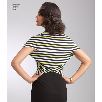 Simplicity Pattern 8452 Women’s Vintage Knit Blouse