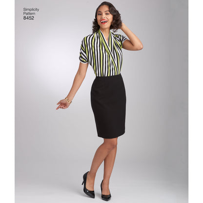 Simplicity Pattern 8452 Women’s Vintage Knit Blouse