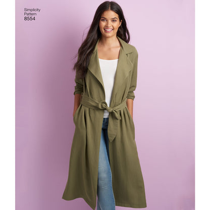 Simplicity Pattern 8554 Women’s / Petite Women’s  Coats and Jackets