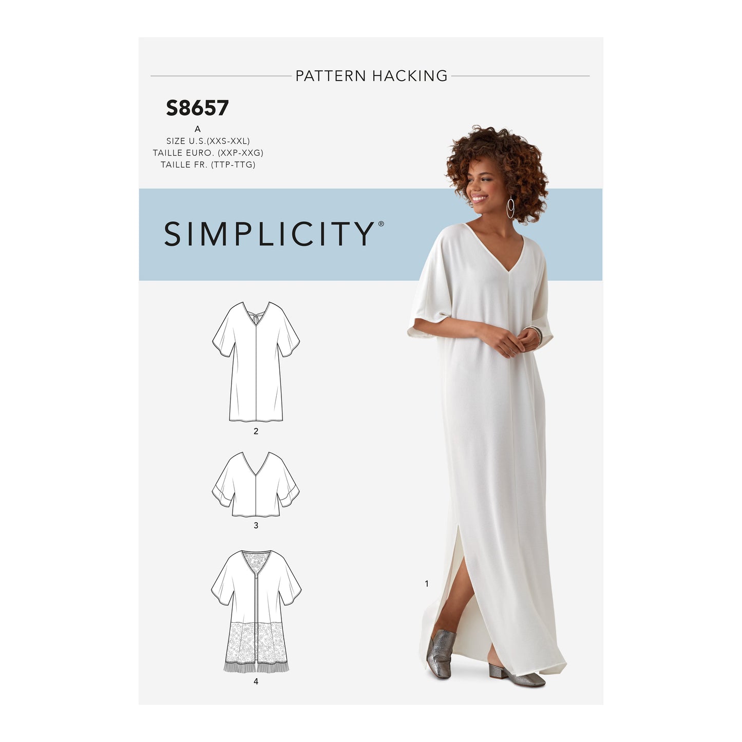 Simplicity Pattern 8657  Misses' Caftan with Options for Design Hacking