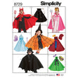 Simplicity Pattern 8729 Child's Cape Costumes