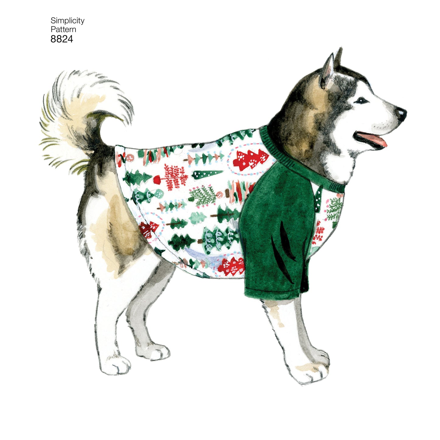 Simplicity Pattern 8824 Dog Coats in Three Sizes
