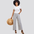 Simplicity Pattern 8841 Misses' Wide or Slim-Leg Pull-On Pants