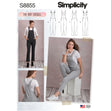 Simplicity Pattern 8855 Misses' Knit Overalls