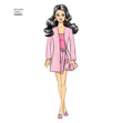 Simplicity Pattern 8865 11 1/2" Fashion Doll Clothes