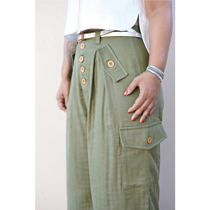 Simplicity Pattern 8889 Misses' Shirt and Wide Leg Pants