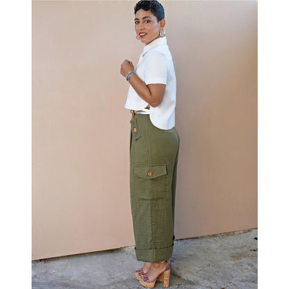 Simplicity Pattern 8889 Misses' Shirt and Wide Leg Pants