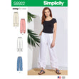 Simplicity Pattern 8922 Misses' Pull-On Pants