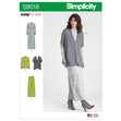 Simplicity Pattern 9018 Misses' Pants, Knit Vest, Dress or Top