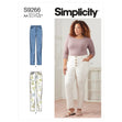Simplicity Pattern 9266 Misses' & Women's Vintage Jeans With Front Buttons Or Zipper