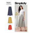 Simplicity Pattern 9267 Misses' Skirt In Three Lengths