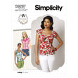 Simplicity Pattern 9287 Misses' Sweetheart-Neckline Blouses