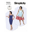 Simplicity Pattern 9291 Misses' Princess Seam Dresses With traight or Gathered Skirt
