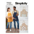 Simplicity Pattern 9302 Unisex Aprons