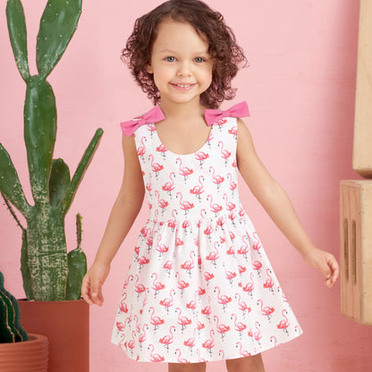 Simplicity Pattern 9319 Toddlers' Criss-Cross Top, Dresses, Rompers and Panties