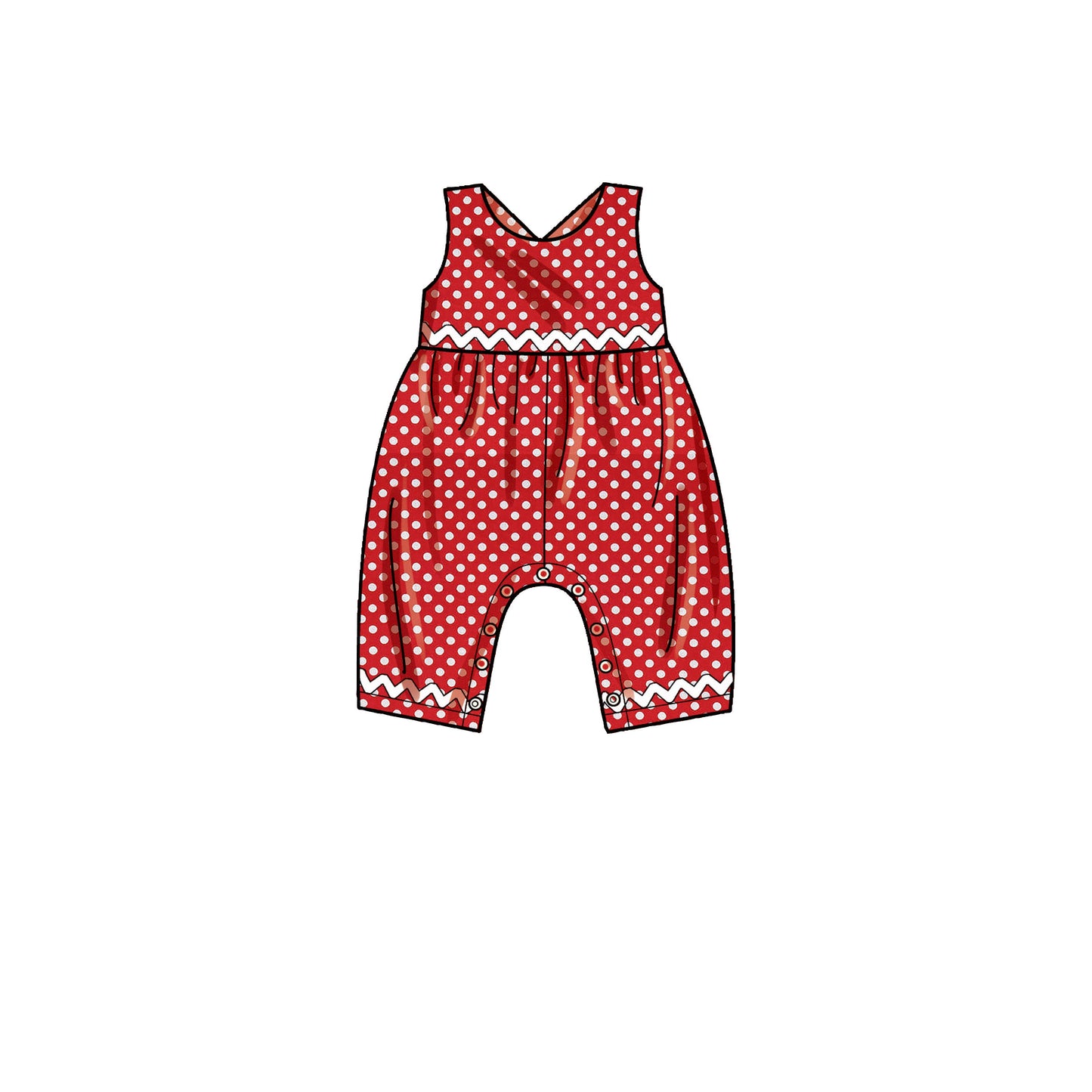 Simplicity Pattern 9319 Toddlers' Criss-Cross Top, Dresses, Rompers and Panties