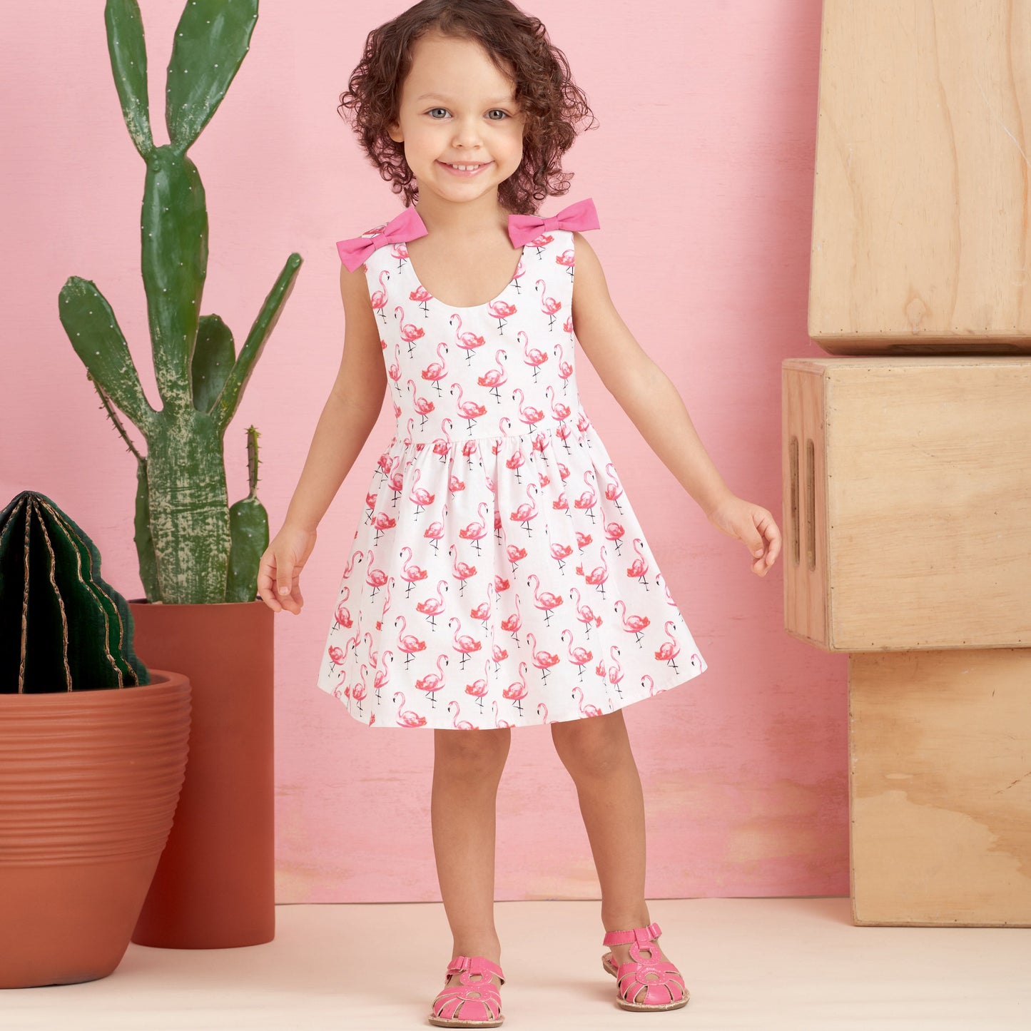 Simplicity Pattern 9319 Toddlers' Criss-Cross Top, Dresses, Rompers and Panties