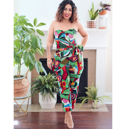 Simplicity Pattern 9330 Misses' Strapless Jumpsuit and Mini Dress
