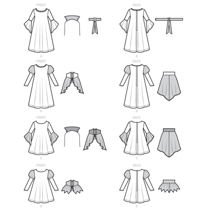 Simplicity SS9348 Child & Girl Costumes