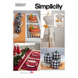 Simplicity SS9357 Holiday Decor & Apron