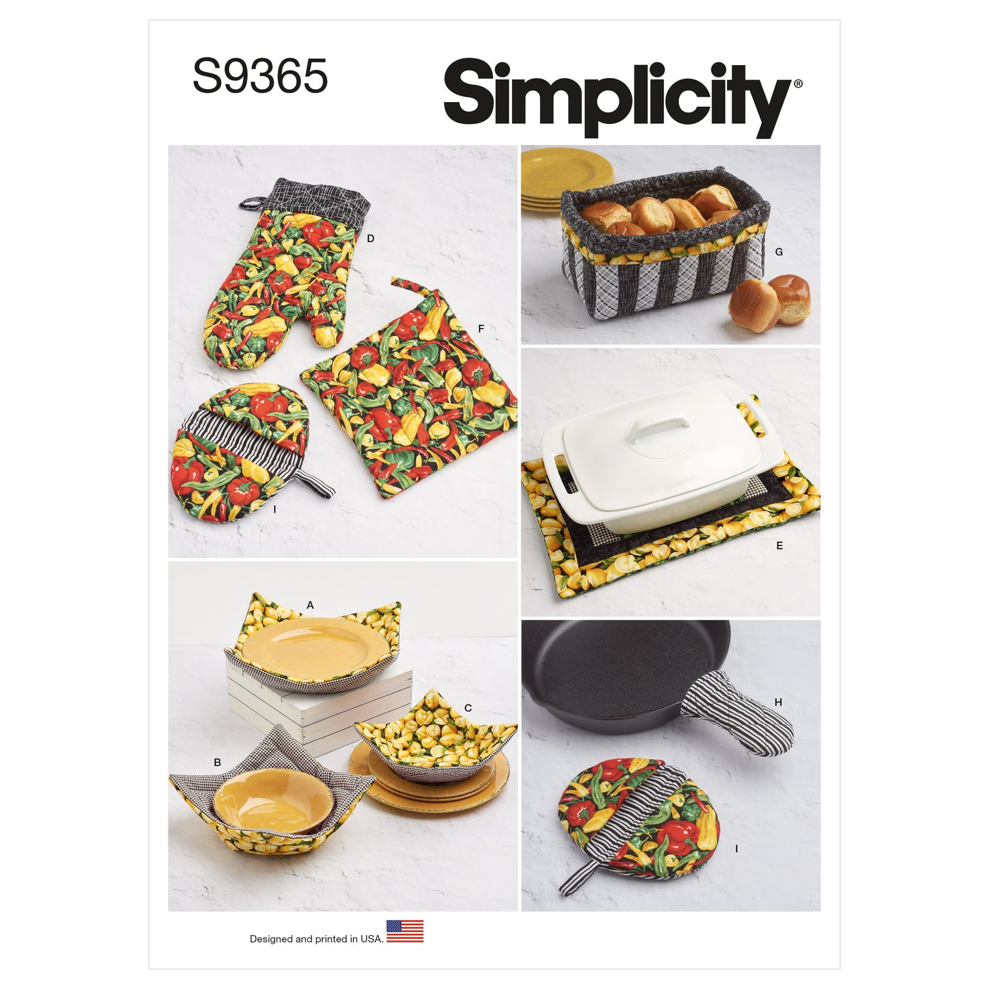 Simplicity SS9365 Quilted Kitchen Accessory