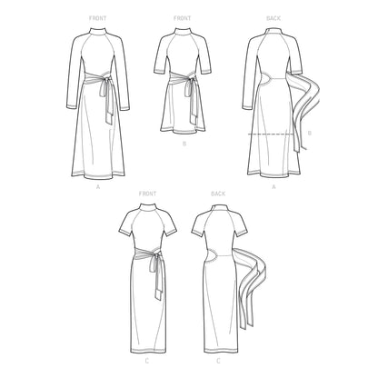 Simplicity SS9370 Misses Knit Dress