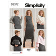 Simplicity SS9372 Misses Dress & Shrugs