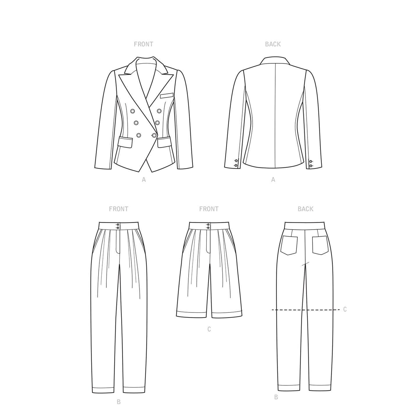 Simplicity SS9381 Miss/Plus Jacket & Bottom