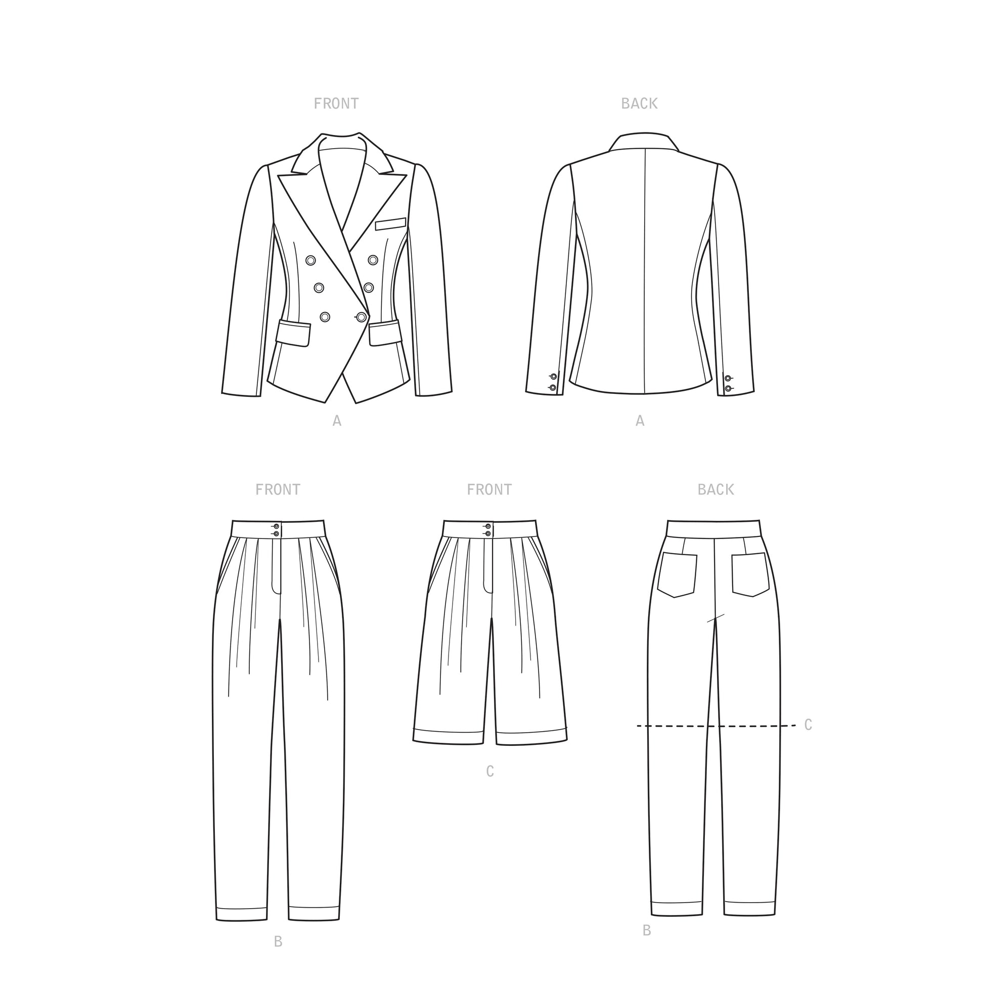 Simplicity SS9381 Miss/Plus Jacket & Bottom