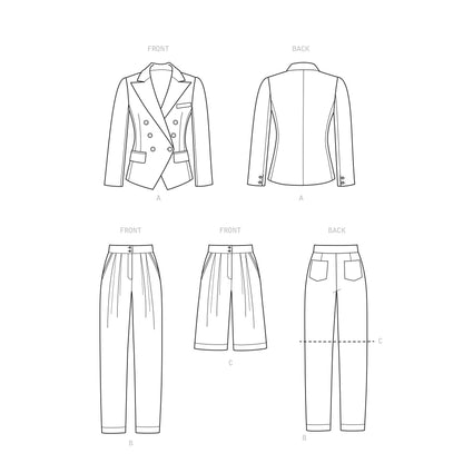 Simplicity SS9381 Miss/Plus Jacket & Bottom