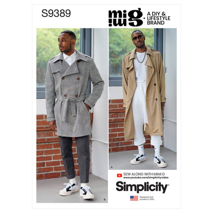 Simplicity SS9389 Men's Trench Coat
