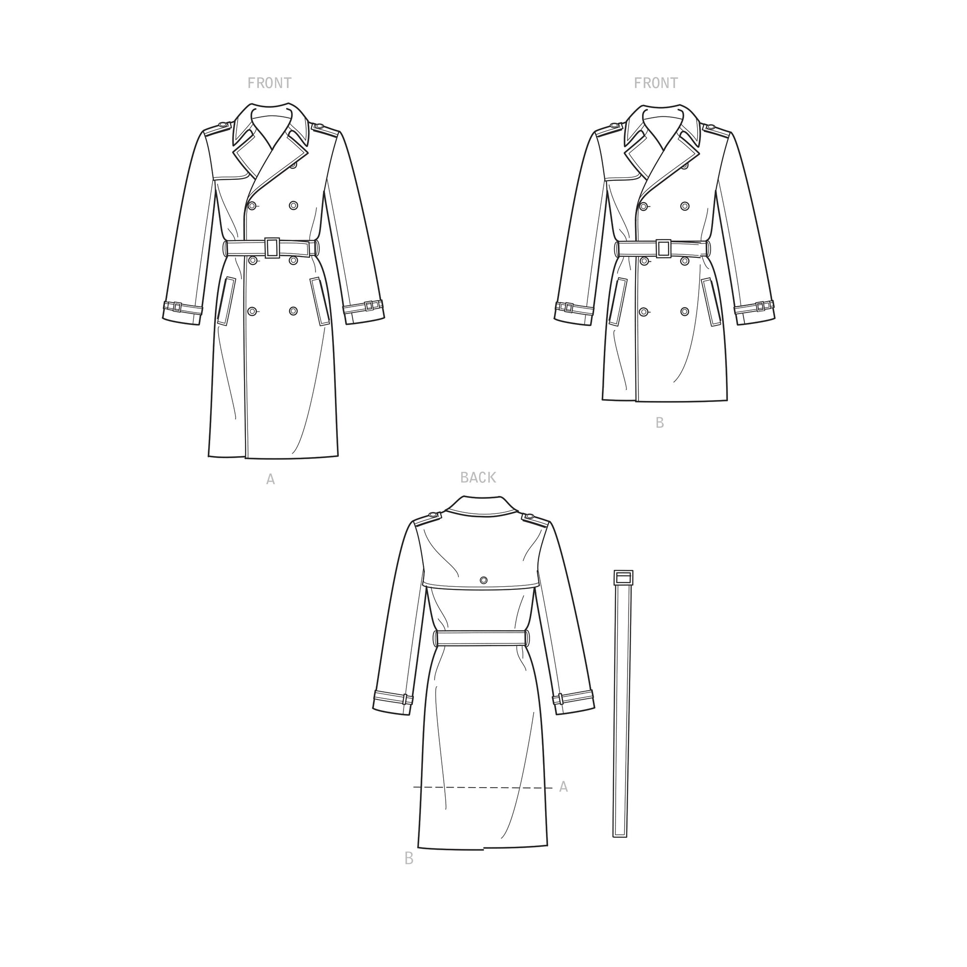 Simplicity SS9389 Men's Trench Coat