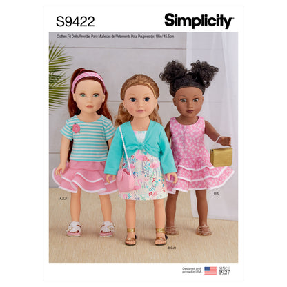 Simplicity SS9422 18" Doll Clothes