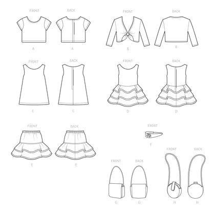 Simplicity SS9422 18" Doll Clothes