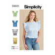 Simplicity Pattern SS9605 Misses' Tops