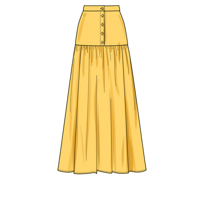 Simplicity Pattern SS9613 Misses' Top and Skirts