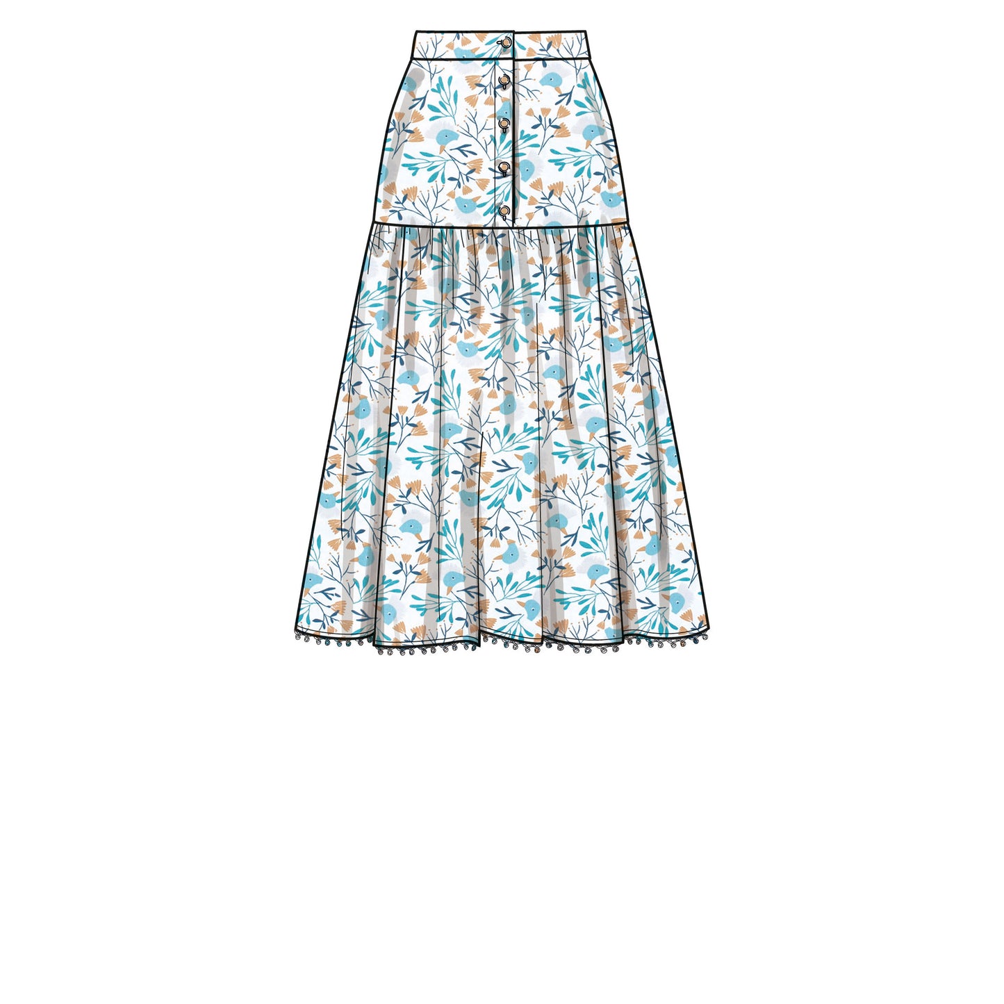Simplicity Pattern SS9613 Misses' Top and Skirts