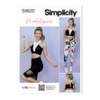 Simplicity Pattern S9620 Misses' Bra Leg Shorts