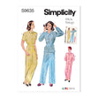 Simplicity Pattern S9635 Misses' Vintage Long Top Pants