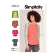 Simplicity Pattern S9645A Misses' Knit Tops
