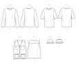 Simplicity Pattern S9651 Men's Knit Top Vest & Hat